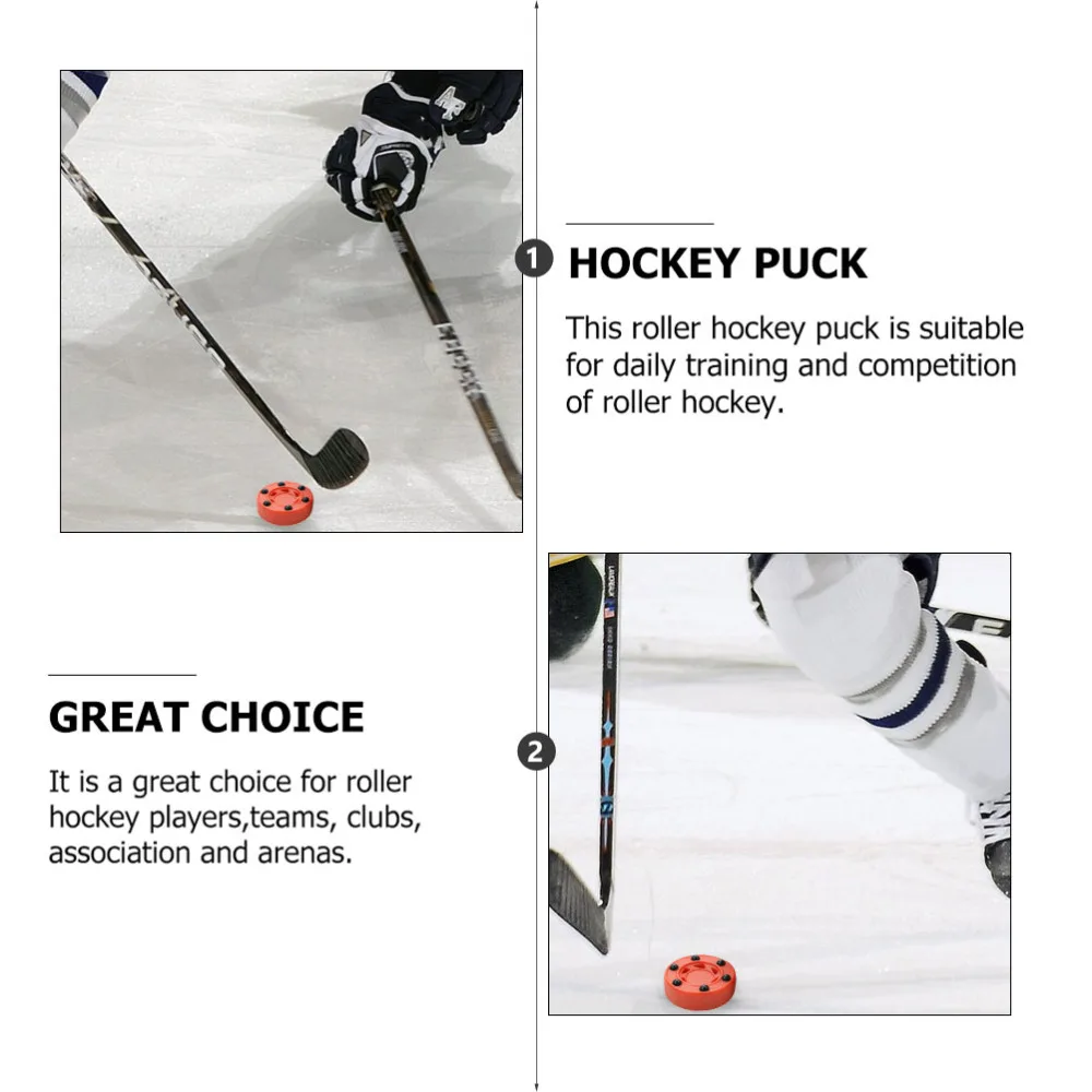 

3pcs Roller Hockey Game Puck Inline Hockey Puck Street Hockey Puck Balls
