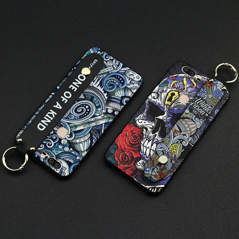 Phone Case For Huawei Honor V8 5.7-inch Delicate TPU Silicone Cover Holder Lanyard Shockproof Graffiti Series | Мобильные телефоны