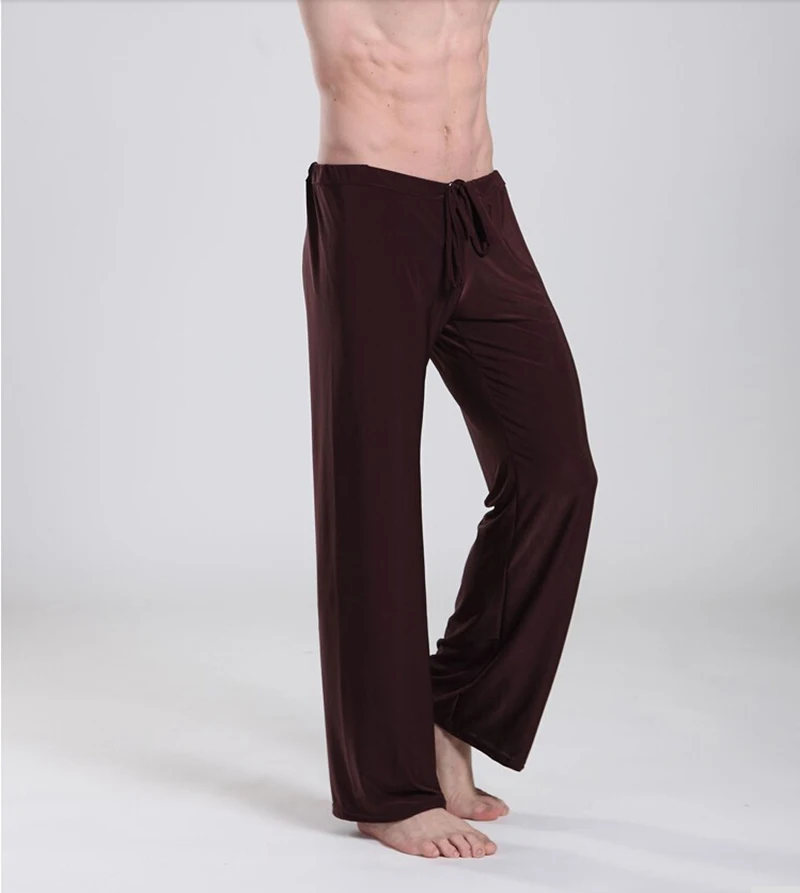 Лидер продаж 1 шт. черные длинные штаны для отдыха одежда сна прозрачные