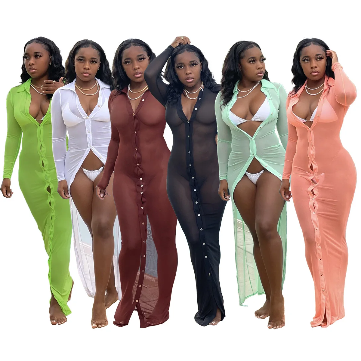 Осеннее Клубное Сетчатое прозрачное черное платье для женщин 2021 облегающее на