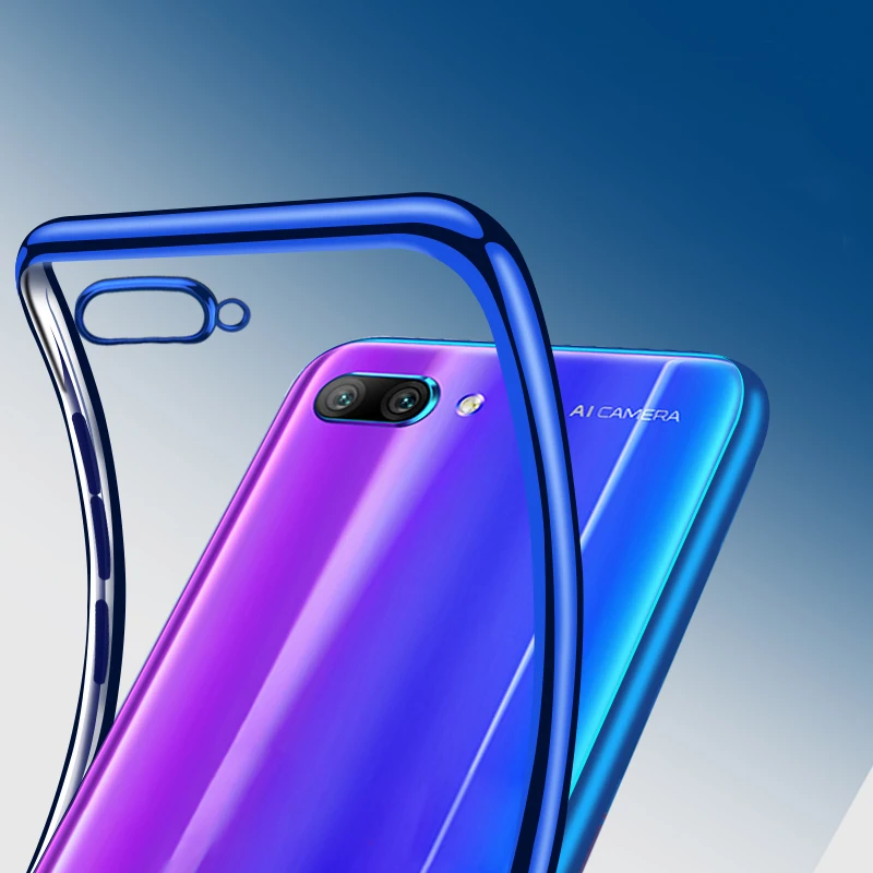 Мягкий чехол из ТПУ для Huawei P Smart 2019 Plus P10 P20 P30 Pro P9 Lite Nova 4 3 3i Honor 9 10 7X 7A 7C 8X черный |