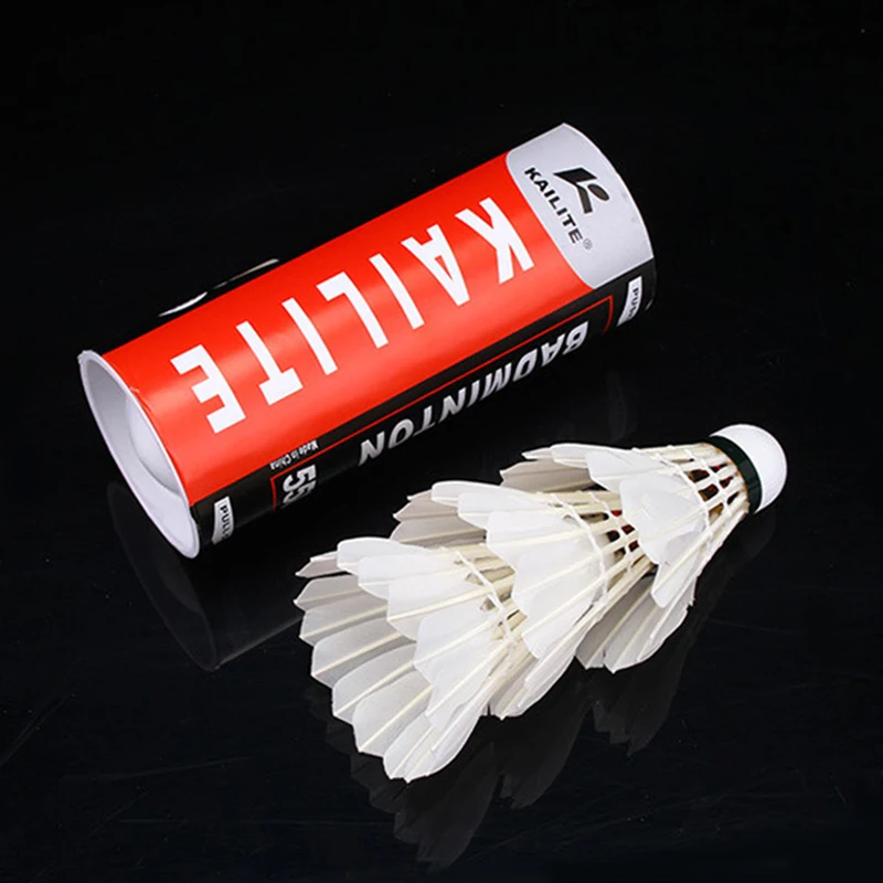 3 шт./компл. Волан для бадминтона из гусиного пера прочные аксессуары занятий