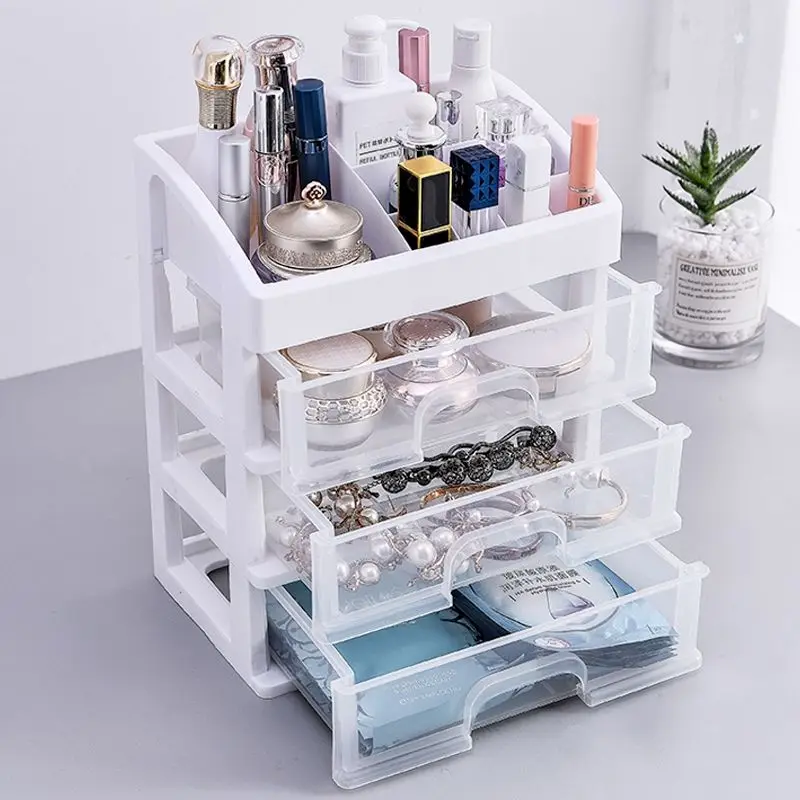 

Storage Case Multi-Function Desktop Sundry Makeup Organizer Cosmetics Drawer Jewelry Storage Box Container Lipstick Holder