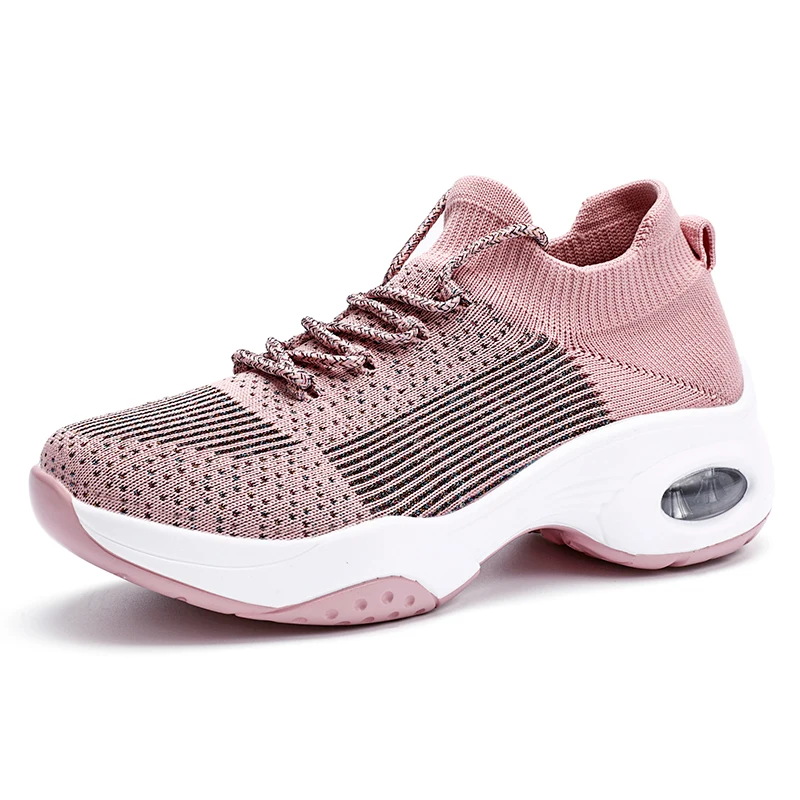 

Running Shoes 2021 New Breathable Sneakers Mesh Woven Lace Shoes Brand Casual Outdoor Sports Shoes Air Women's Shoes 2188
