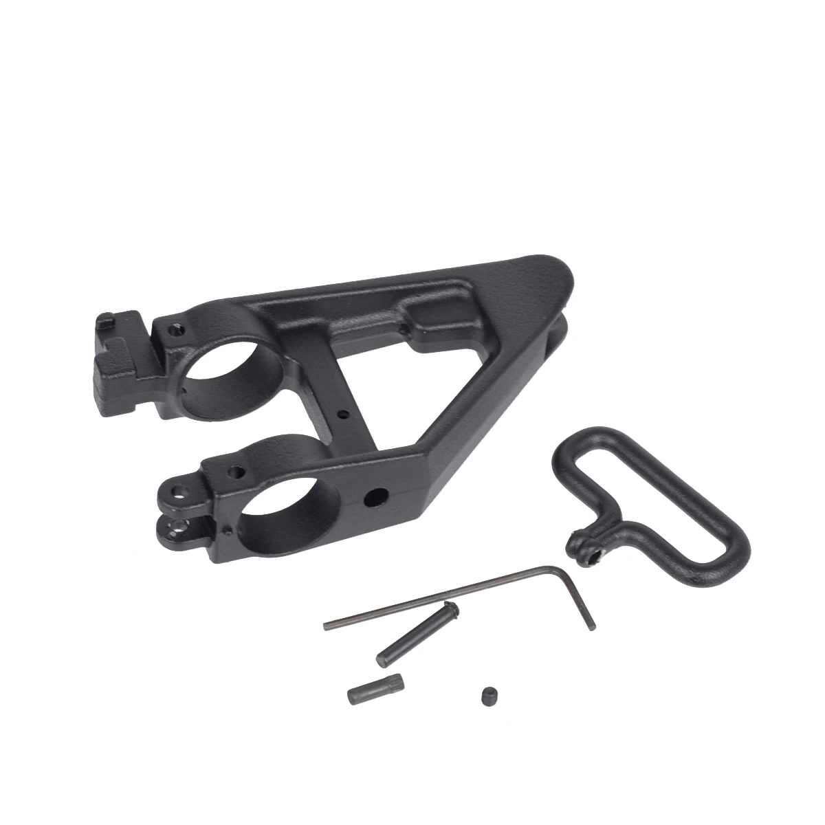 

Tactical AR15 M4/M16 Front Triangle Sight Rifle Metal Front Iron Sight Triangle +Sling Swivels for Airsoft Hunting Fit M Series