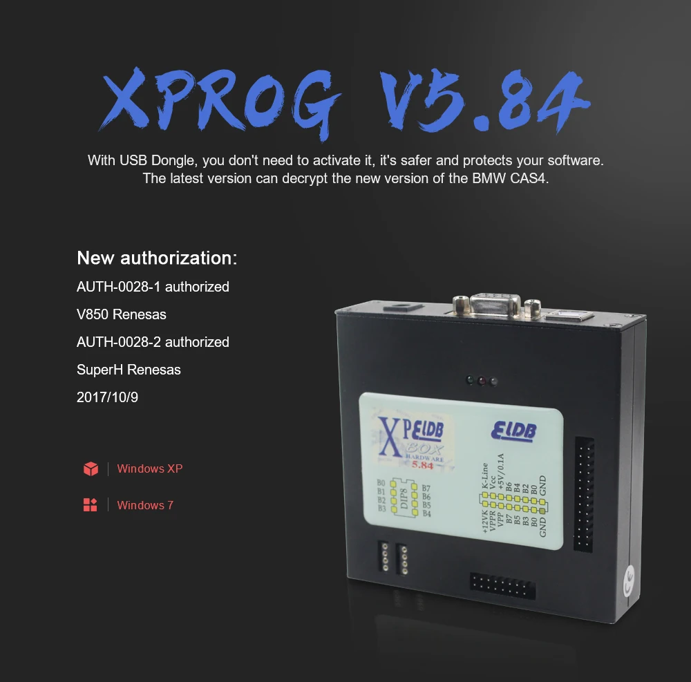 Xprog V5.84 ЭКЮ программист Профессиональный XProg M со всеми адаптерами Xprog V5.55 EWS3 адаптер EEPROM адаптер