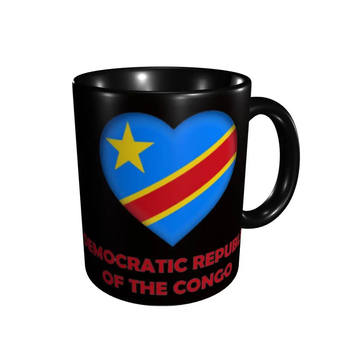 

Promo I Love Democratic Republic Of The Congo With The Congolese Mugs Hot Sale Cups Mugs Print Funny R300 tea cups