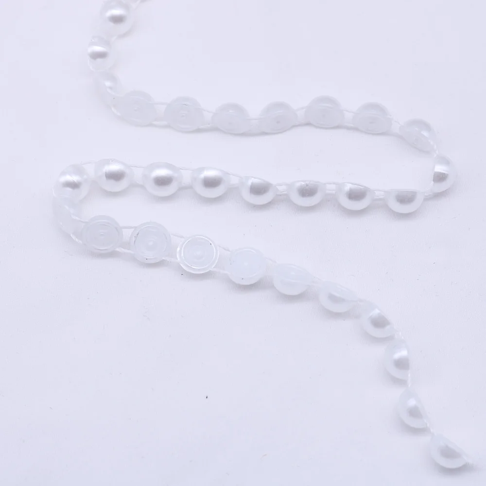 2YD 8mm Wide pearl beads Imitation chain Christmas Household Clothing SewingPaste DIY craft SZ-040 | Дом и сад