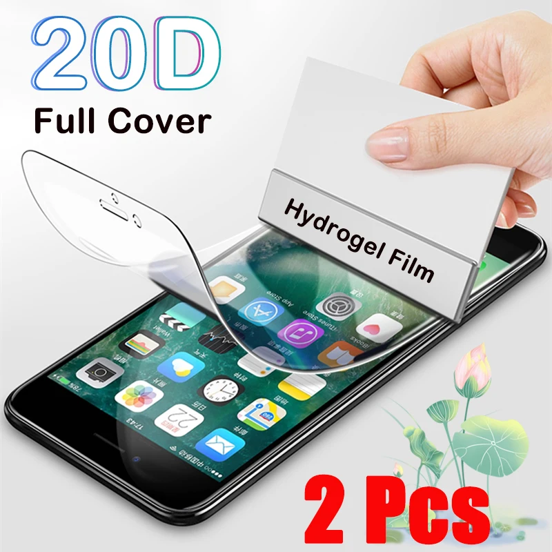 Гидрогелевая пленка для iphone 12 11 Pro XS Max XR X полное покрытие iPhone 8 7 Plus SE 2020 защита