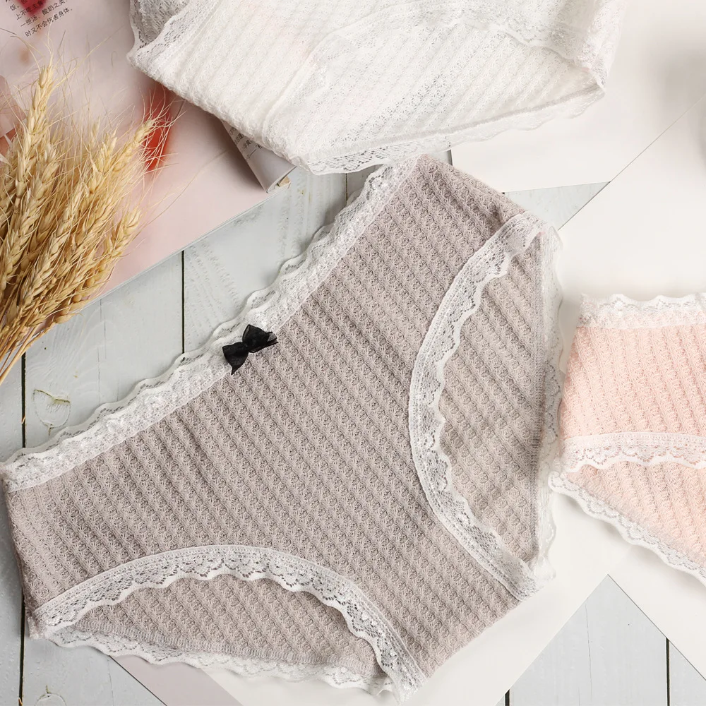 Японская Студенческая Мягкая дышащая ткань леди чистый хлопок нижнее белье