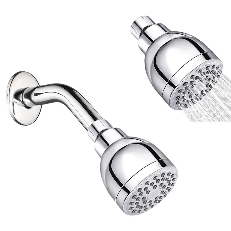 

High Pressure Shower Head Anti-leak Fixed Showerhead with Adjustable Swivel Ball