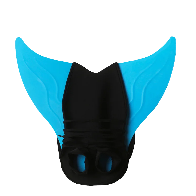 Fin Blue Необычные Ласты с хвостами русалки монофин Флиппер Русалка плавательные хвосты для детей девочек летняя пляжная одежда купальники Косплей Костюм - Цвет: Fin Blue