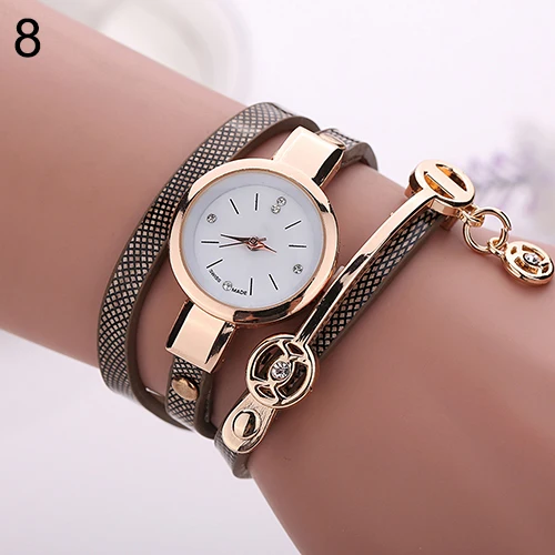 Модные женские часы длинные тонкие ремешок из искусственной кожи наручные