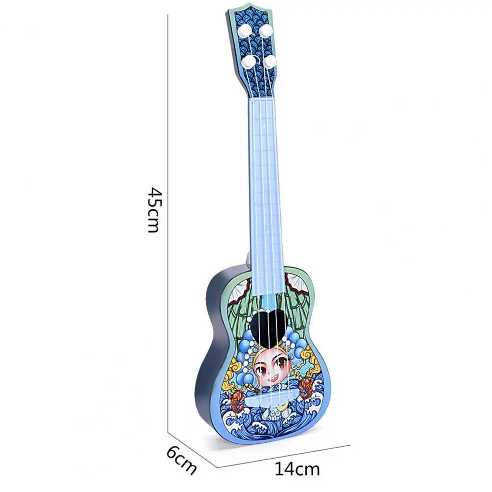 

Beginner Ukulele Compact Exquisite Workmanship Smooth Surface Red Mini Instrument Ukulele Toy Kids Gift