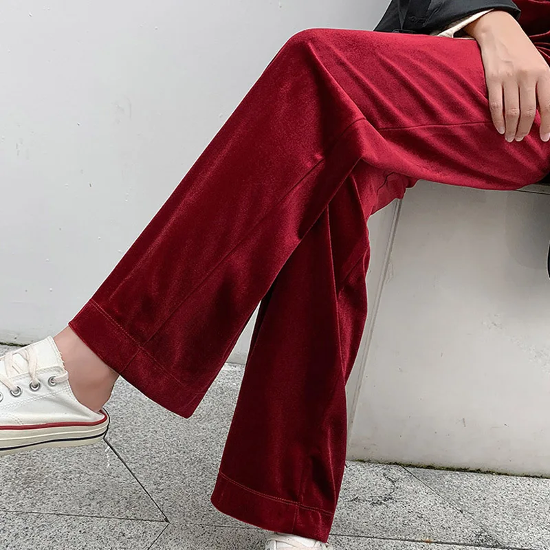 

High Waist Pants Women Casual Wide Leg Sweatpants Full Length Black Grey Women's Trousers Vintage Baggy Aesthetic Bottoms Loose