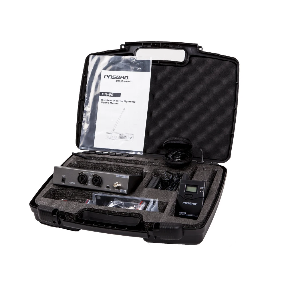 Pasgao PR90 стерео система ушного монитора беспроводной мониторинг с ограничительной