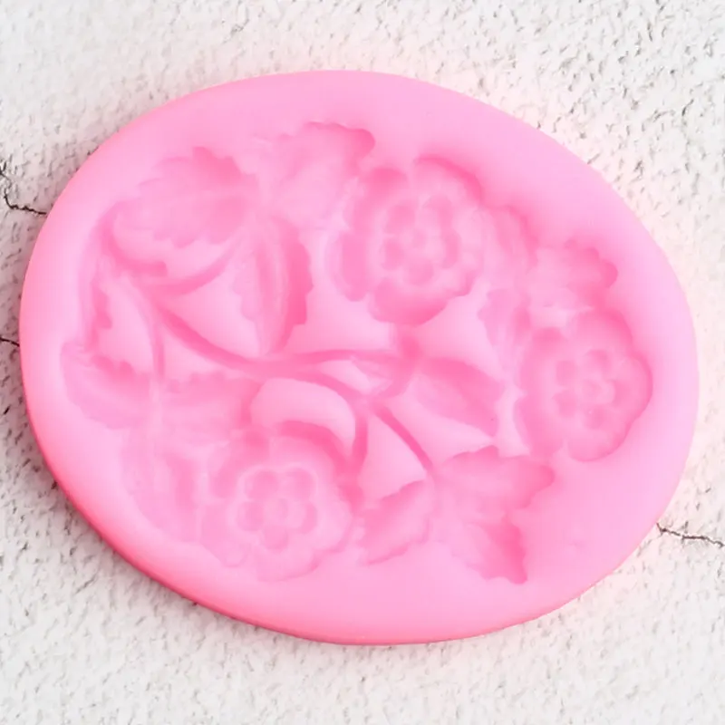 Sugarcraft цветок границы Силиконовые формы ручной работы вечерние помадка для кекса