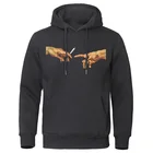 Толстовка с капюшоном Микеланджело Мужская, смешной художественный принт в стиле Харадзюку, Свитшот в стиле хип-хоп, хлопковая худи, брендовые Пуловеры на осень-зиму