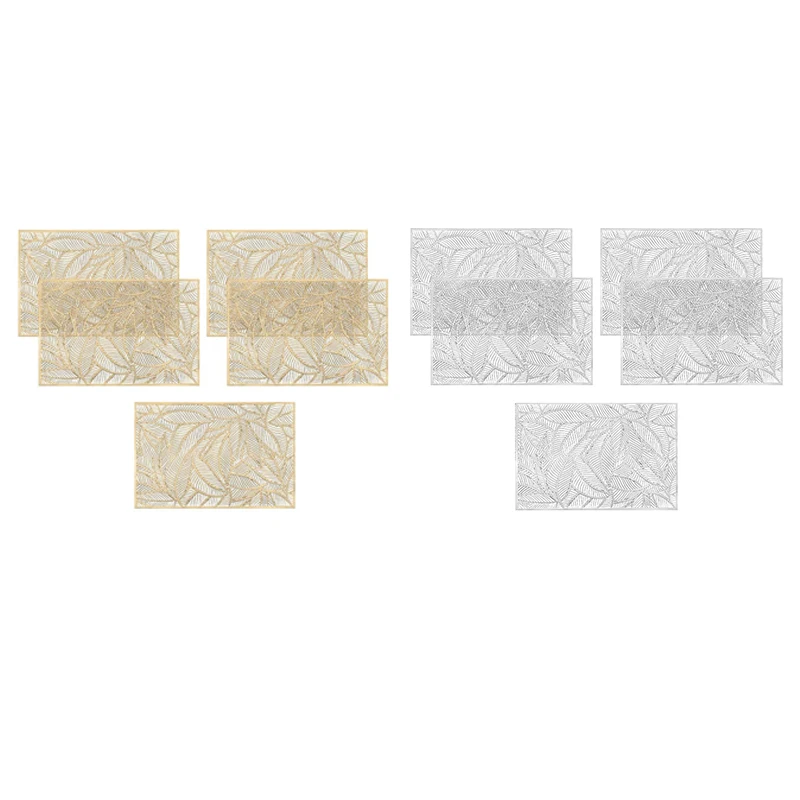 

Hollow Placemats Table Mat,Rectangle Hollow Shaped Decorative Placemat for Dining Table Wedding Party Restaurant