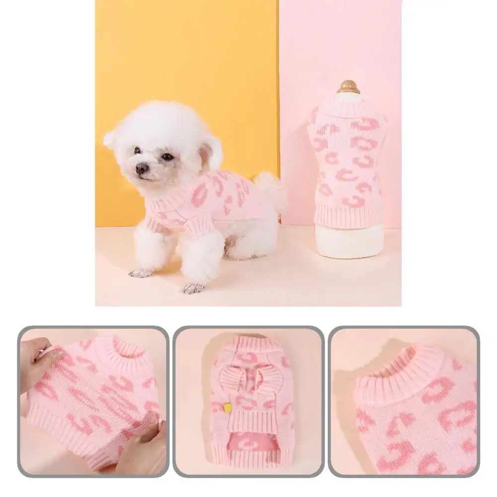 

Soft Fashionable Warm Printed Dog Clothes Comfortable Pet Pullover Exquisite for Indoor