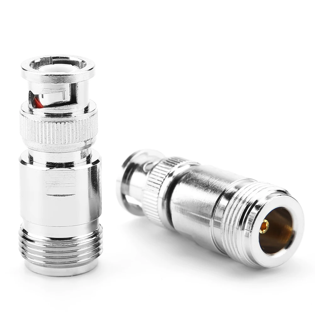 2шт тип N гнездо к BNC папа Конвертер Разъем PTFE RF разъем коаксиальный адаптер