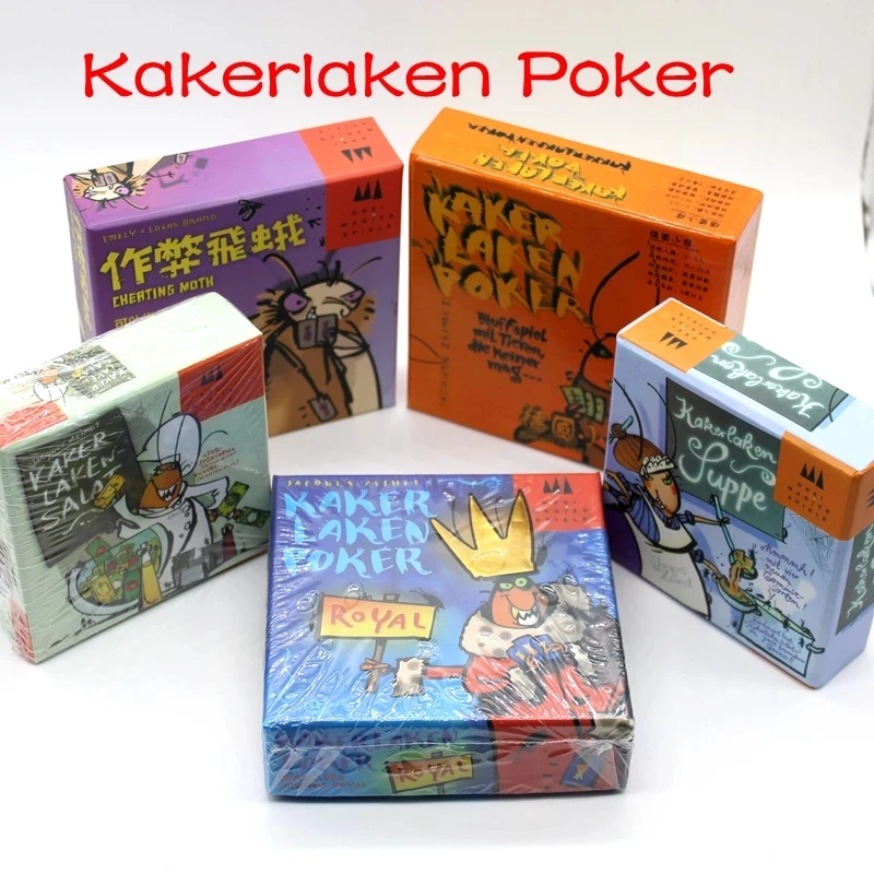 

Hotsale 5 Options Funny Cards Game Kakerlaken Salad/Poker/Royal/Suppe/Mogel Motte Board Games Family Party Cockroach Indoor Game