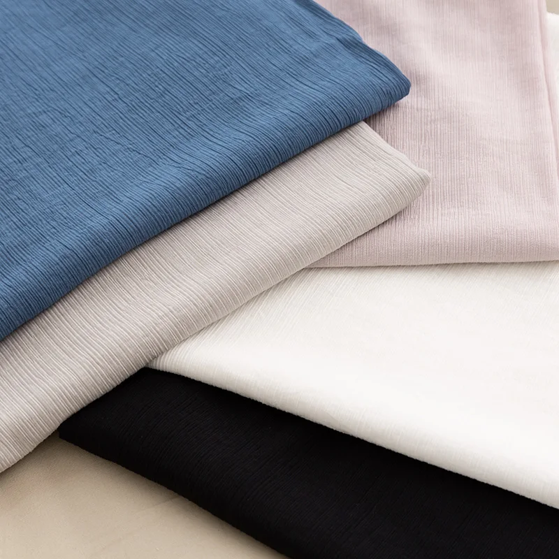 Ткань из креп-хлопка и полиэстера для шитья летних платьев или одежды тонкая