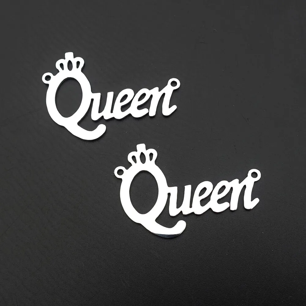 

Queen Connectors Stainless Steel Diy Jewelry Making Findings Component For Bracelet 30 pcs a lot Wholesale