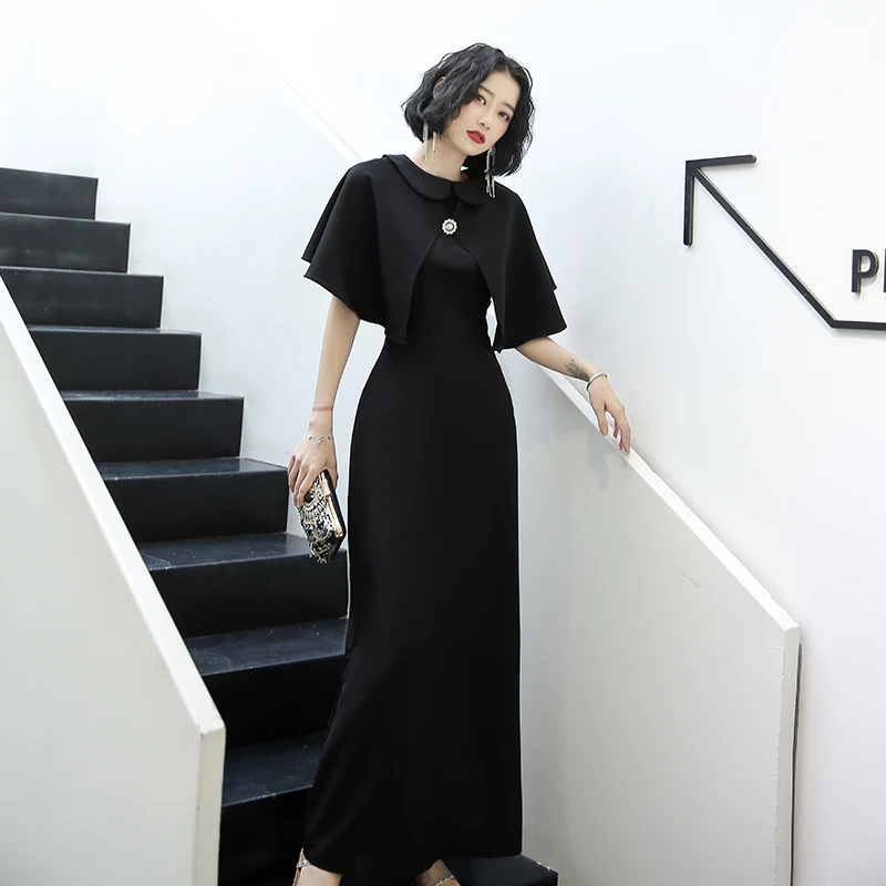 Новинка вечернее платье большой размер 3XL накидка рукав женское китайское