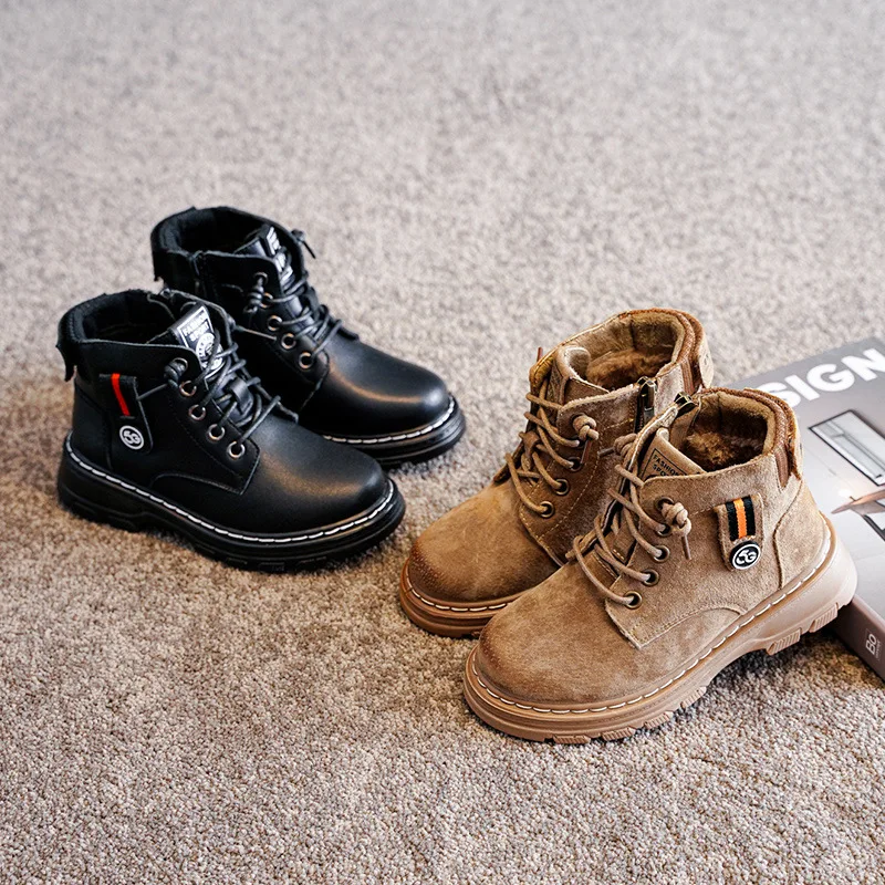 Ботинки детские из натуральной кожи Осень-зима 2020 | Детская одежда и обувь