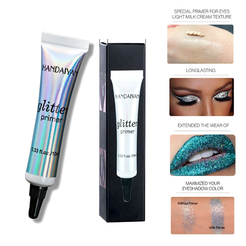 

New Eye Base Primer Glue Makeup Long Lasting Glitter Pre-makeup Cream for Eyeshadow and Lip Make Up Sequins Foundation Primer