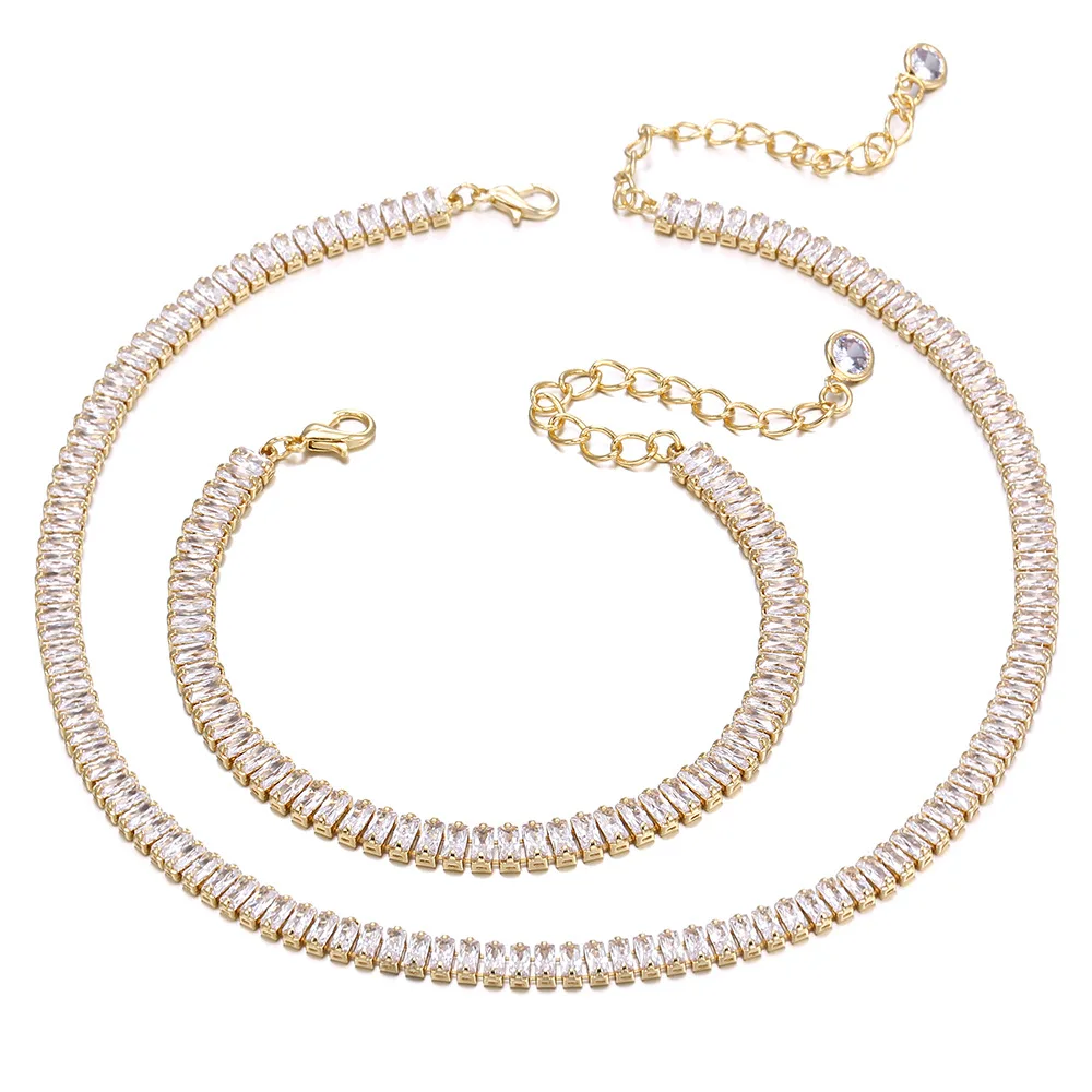 

Choker Necklace For Women Rhinestone Tennis Necklace Crystal Chain Goth Jewelry Collares Gifts