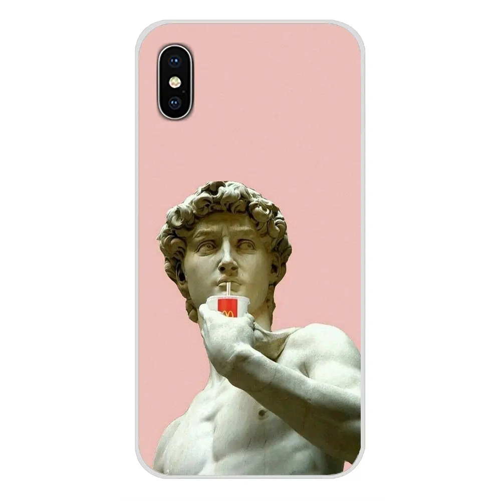 Силиконовый чехол для телефона Альтернативная статуя искусства Дэвида Huawei G7 G8 P7