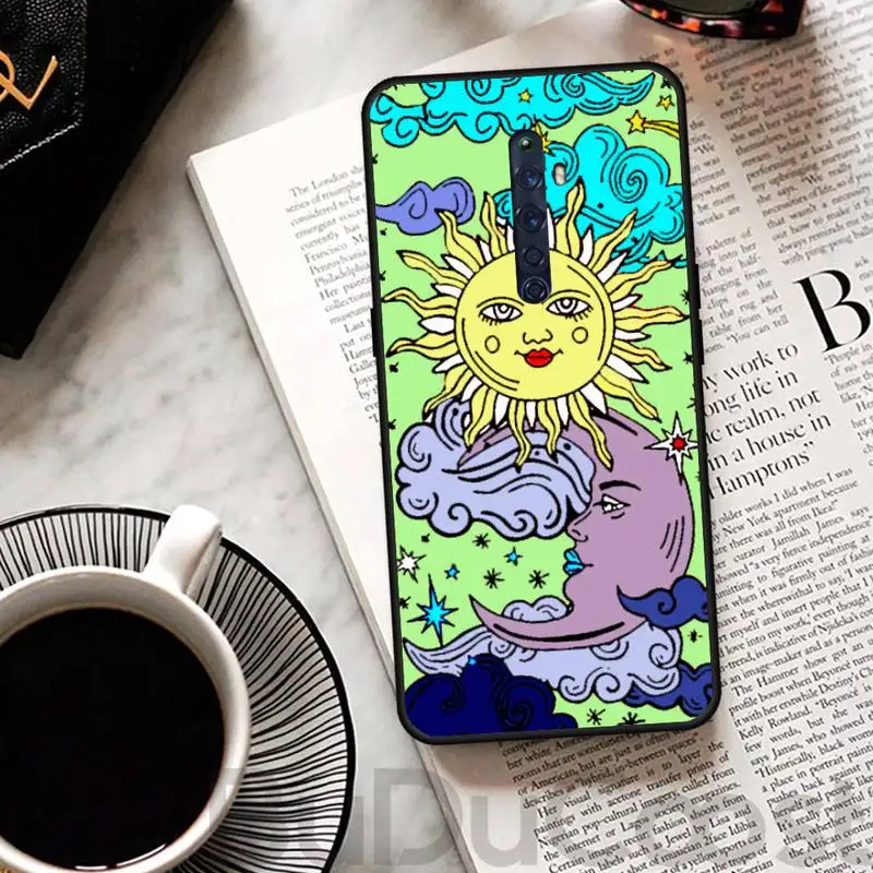 

Customary Funny Sun Moon Phone Case For OPPO A9 2020 R11 11S Plus Realme 2 3 3 5 5pro C2