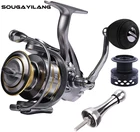 Спиннинговая катушка Sougayilang, 13 + 1 шарикоподшипник, двойная шпуля, 5,5: 1, Ультра гладкая, с защитой от столкновений, рыболовный баланс