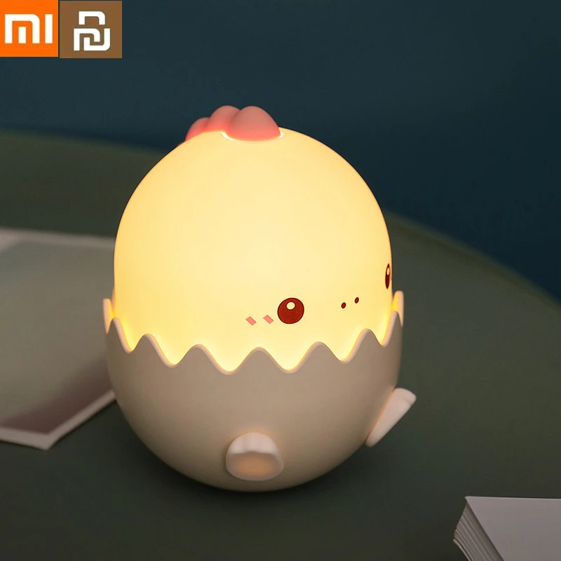 

Светодиодный ночник XIAOMI YOUPIN, силиконовая сенсорная Ночная лампа, лампа-динозавр, ночник с USB-зарядкой, украшение для спальни, настольного ко...