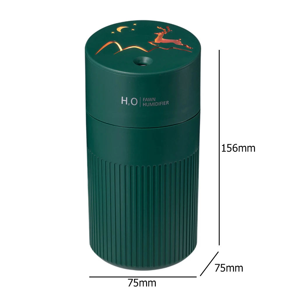 

420ml Air Humidifier USB Rechargeable Aroma Essential Oil Diffuser Color LED Night Lamp for Home Car Air Purifying Humidifier