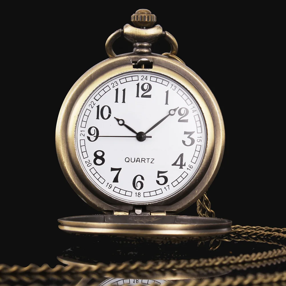 Кварцевые карманные часы в стиле ретро мужские Модные Часы на цепочке унисекс