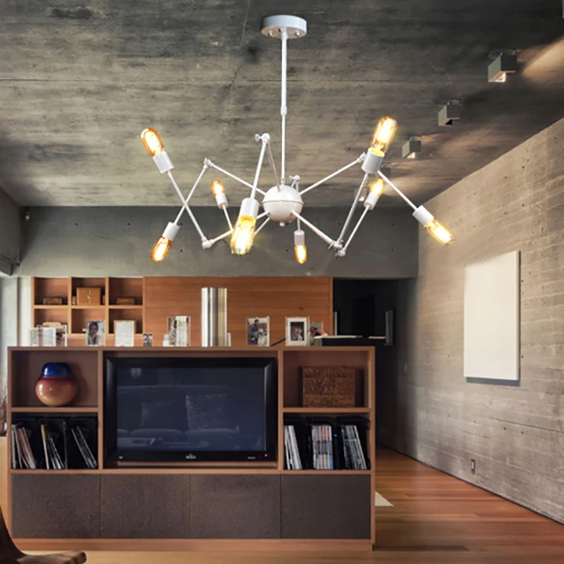 Современные подвесные светильники в стиле арт-деко паук с 6/8/10/12 насадками