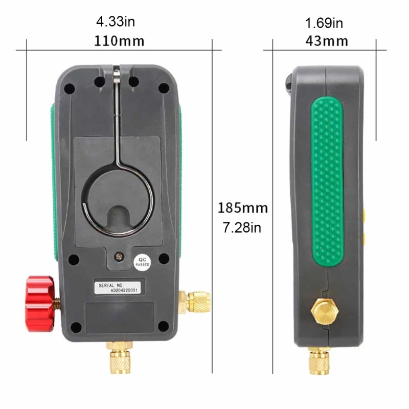 

Refrigeration Digital Manifold Gauge Dy518 Car Air Conditioner Pressure Temperature Electronic Manometer Gauge Tester K0AA