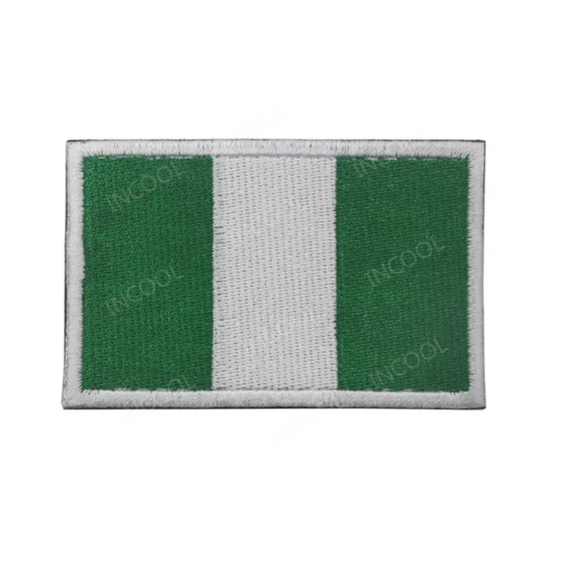 Nigeria Flag Молдавия, Южная Африка, Египет, Кению, Нигерия, Ангола, Марокко, Вышитый Флаг, нашивки, вышивка, значки, флаги - Цвет: Nigeria Flag