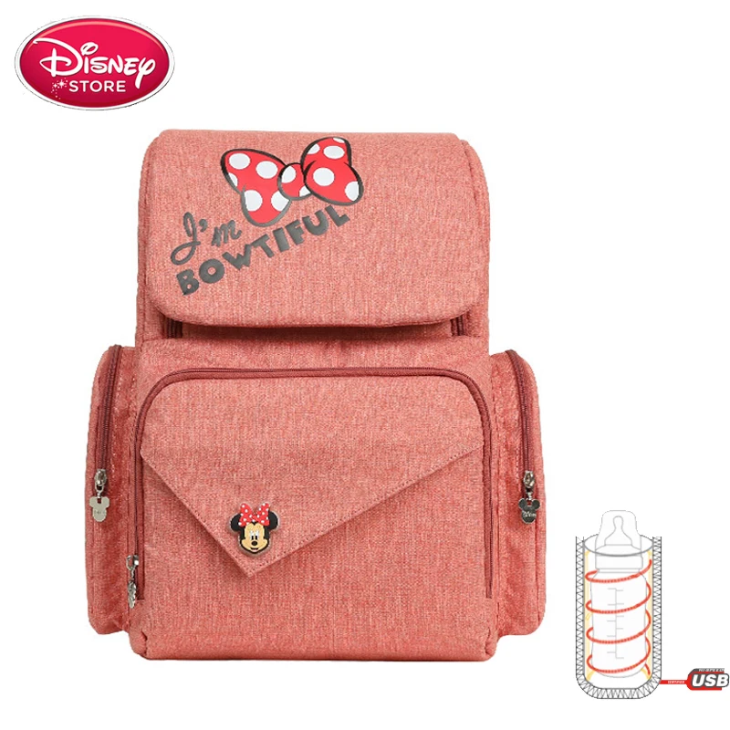 Disney сумка рюкзак с USB подогревом для мамы и ребенка сумки беременных из