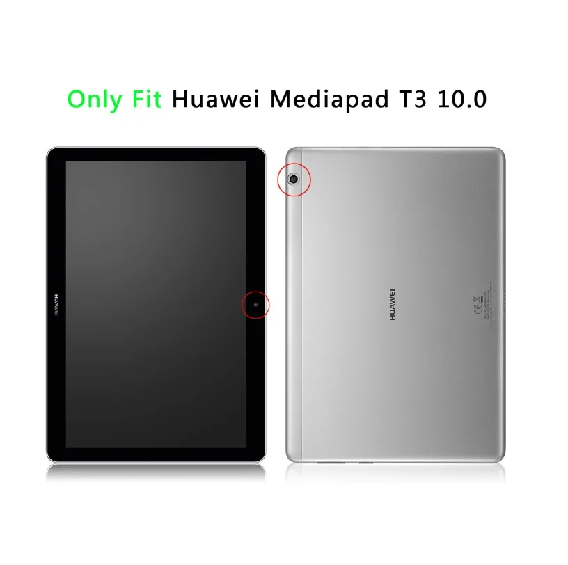 

Funda For Huawei MediaPad T3 10 AGS-W09 AGS-L09 AGS-L03 Protective Case for Huawei MediaPad 9.6'' Smart Tablet Cover pen+film