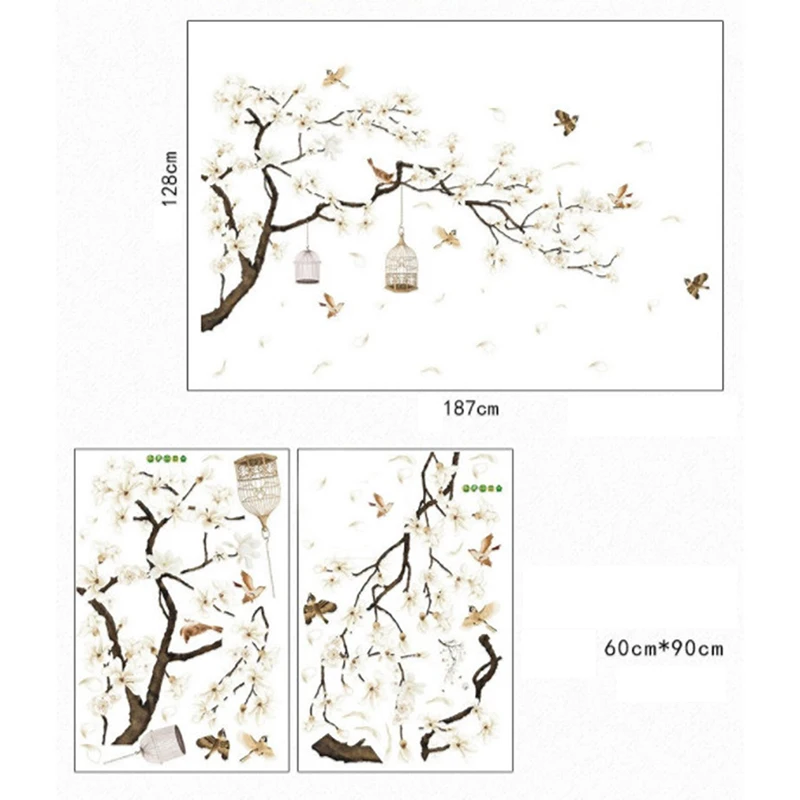 Обои большого размера для украшения дома елки цветов гостиной спальни сделай сам