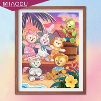 disney cartoon stellalou duffy with their friends 5d diamond painting cross stitch kits embroidery mosaic home decor gifts
