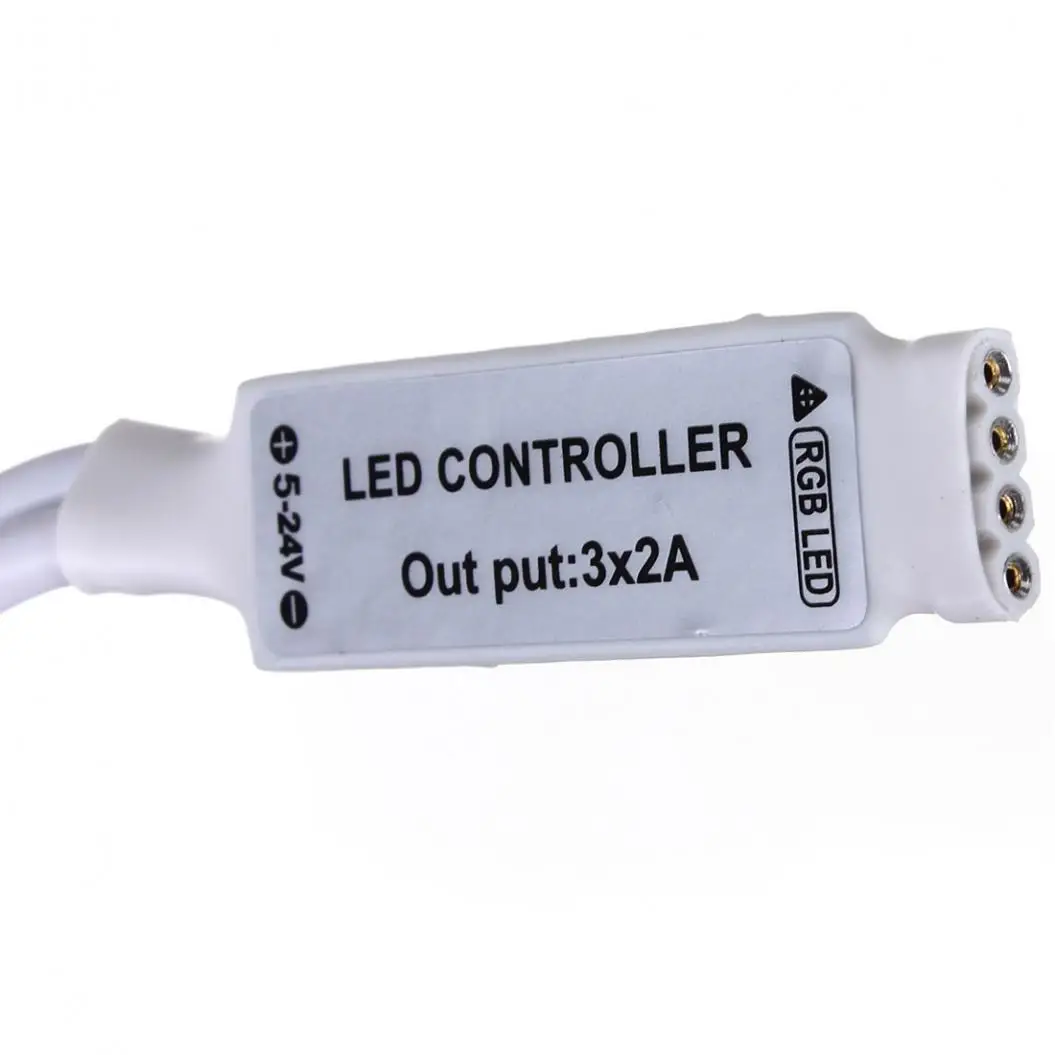 

DC 12V 24 Key Mini IR Remote Controller For 3528 5050 RGB LED Strip Light