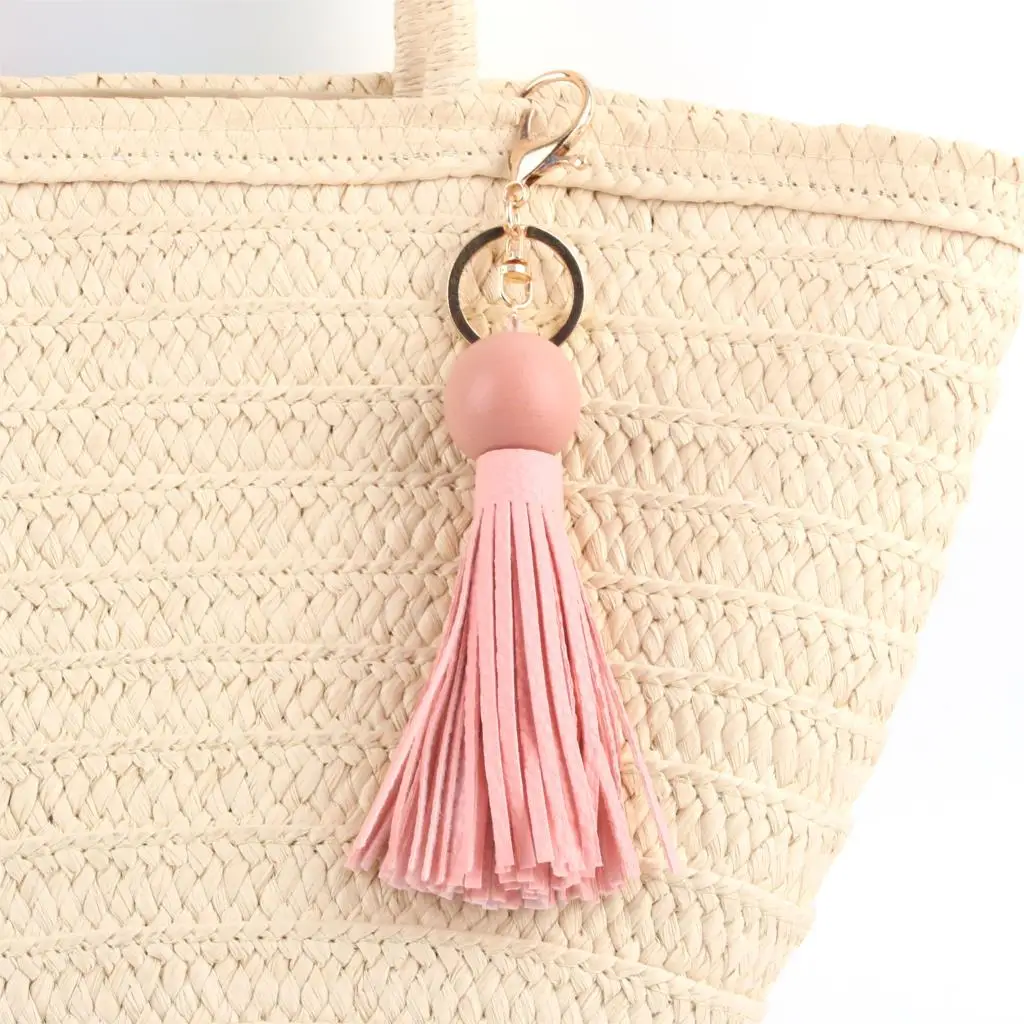 1Pc Handmade Boho PomPom Tassels Coroful Beads Accessories Ornament For Beach Handbag Colorful Pom Pendant E2468-E2473 | Украшения и