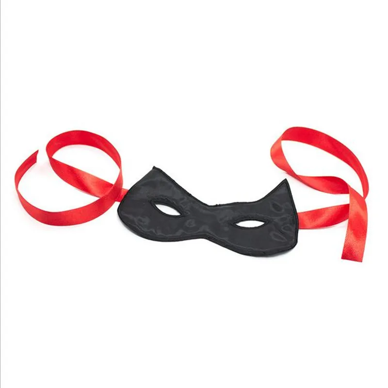 Взрослые игры Фетиш атласная лента повязка на глаза маска для флирта бондаж