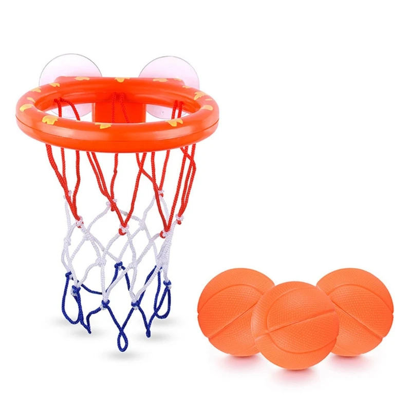

2021 New Mini Basketball Hoop Wall-Mount Hoops & Goals Bath Toy Includes 3 Ball 1 Suction Hoop Interactive Toy Playset for Baby