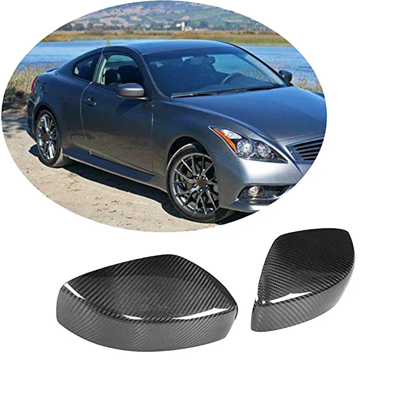 Car Carbon Fiber Side Rearview Mirror Cover Caps Exterior Accessories for Infiniti G25 G35 G37 2008-2013 | Автомобили и мотоциклы